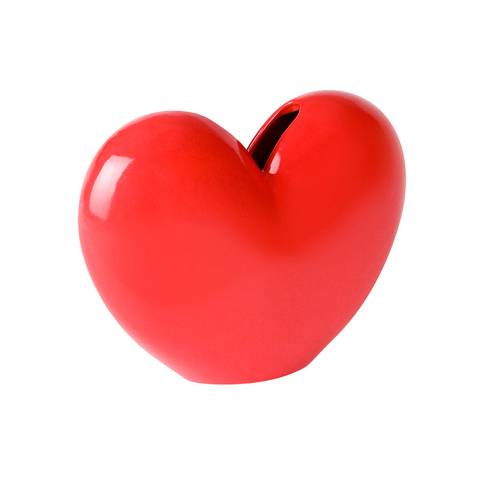 Ваза для цветов 15.5см Doiy Love красная