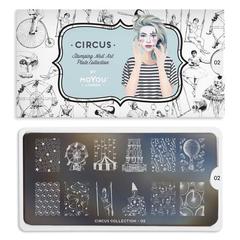 MoYou London Circus №02 Пластина для стемпинга