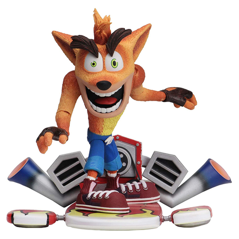 Фигурка NECA Crash Bandicoot - Deluxe Hoverboard Crash