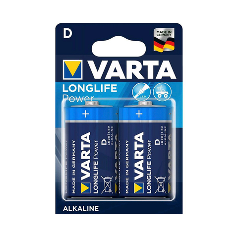 Батарейка VARTA High Energy Longlife Mono 1.5V - LR20/D (2 шт) в блистере