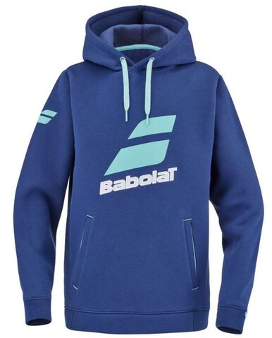 Детская теннисная толстовка Babolat Exercise Hood Sweat Jr - estete blue