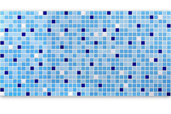 Панель ПВХ мозаика Микс синий 0,4х957х480мм (70с) (упак.10шт)
