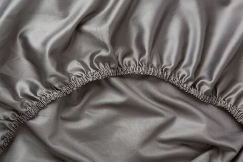 Простыня на резинке 140х200x40 German Grass Graphite Allure серая