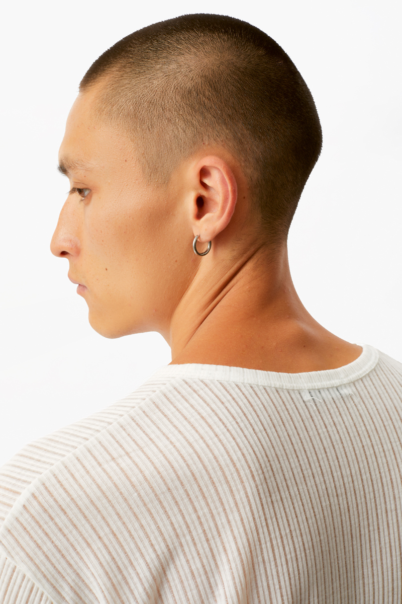 Белый лонгслив STAGE