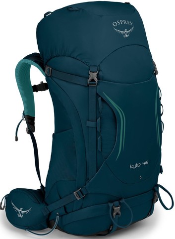 Картинка рюкзак туристический Osprey Kyte 46 Icelake Green - 1