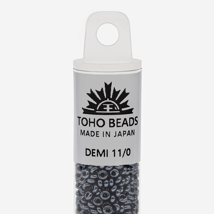 Японский бисер TOHO Demi 11/0 (№81), металлизированный, непрозрачный глянцевый