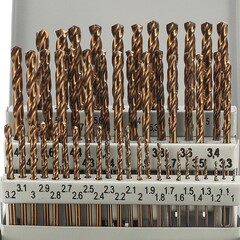 Набор сверл по металлу 1-5,9мм 50шт DIN338 HSSE-Co5 135° (мет. кейс) H-Tools 08347400