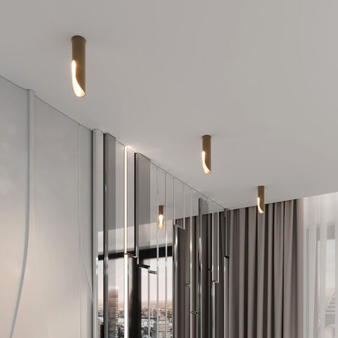 Накладной светодиодный светильник Elektrostandard Apex 25113/LED 7W 3000K латунь