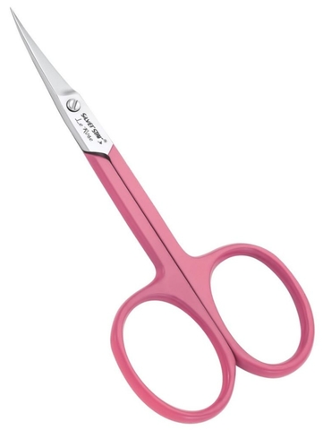 Ножницы для кутикулы, классическая форма, розовое покрытие НСС 4 PINK Le Rose Silver Star