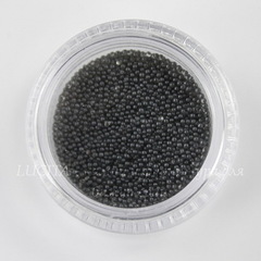 Микробисер черный в баночке, 0,7 мм, 5 гр