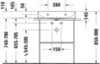 Раковина мебельная компакт Duravit DuraSquare 2356600044