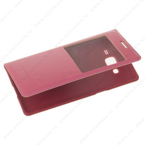 Чехол-книжка book case под ориг для Samsung Galaxy Grand Prime SM-G530H розовый
