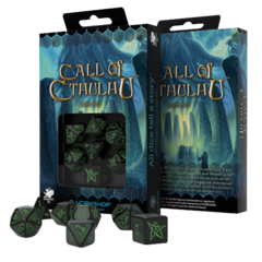 Набор игральных костей Зов Ктулху: светящиеся в темноте