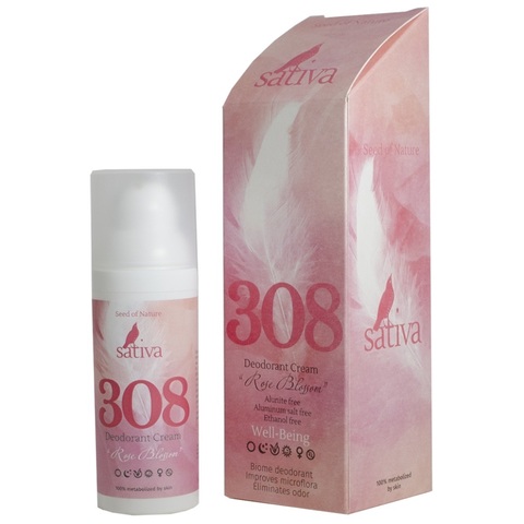 Крем - дезодорант № 308 Дыхание розы | Sativa