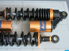 Амортизаторы RFY 320мм  чёрно-золотые CB400 ZRX400 XJR400