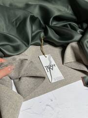 Пальтово-костюмная двусторонняя смесовая фланелевая ткань (Antonio Marras, 40%шерсть/30%пэ/21%вискоза/7%полиамид/2%эластан, 137, Светлый серо-бежевый)