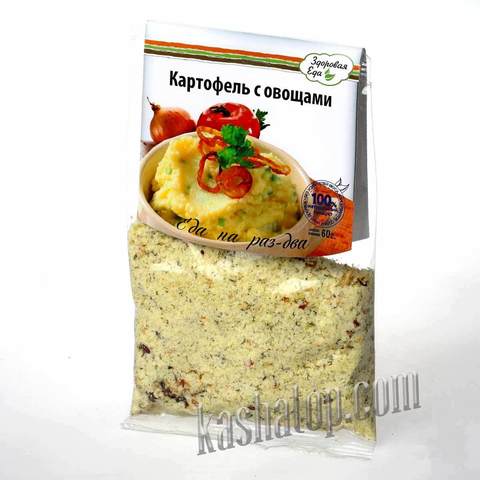 Картофельное пюре  с овощами 'Здоровая еда', 60г