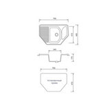 Мойка кухонная AquaGranitEx M-10 (302) песочный