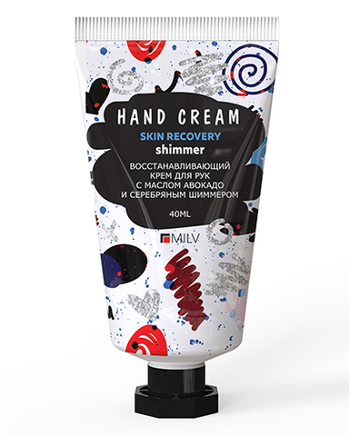 MILV Крем для рук восстанавливающий ЯБЛОЧНЫЙ ДЕСЕРТ (с шиммером) 40мл