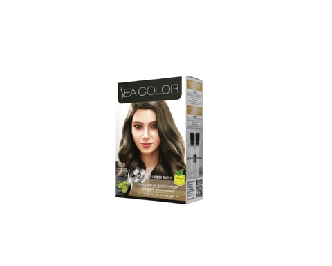 Краска для волос Sea Color насыщенный пепельный светло-русый 8.11