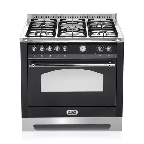 Газовый варочный центр LOFRA черный RNMG96MFT/CI Chrome