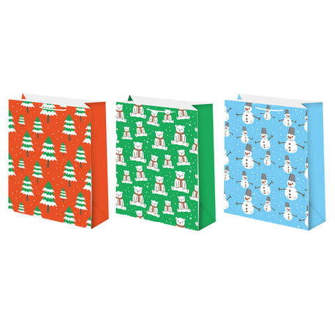 Пакет подарочный XS квадратный, С Новым годом, МИКС, 12*15*8 см (Д*В*Ш)