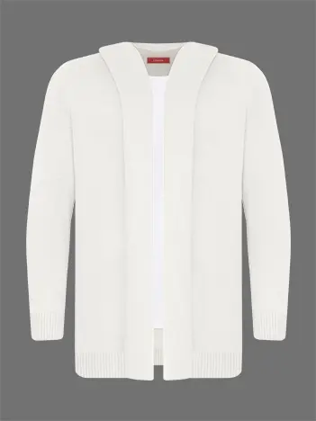 Кардиган с капюшоном из хлопка