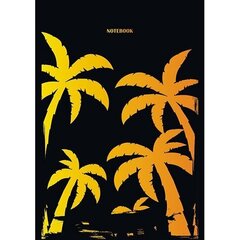 
          Блокнот А5, гребень, Апплика, мелованный картон, глиттер, 48 л., клетка, "Пальмы"