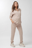 Спортивный костюм для беременных и кормящих 15825 бежевый