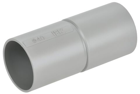 ELASTA Муфта труба-труба GI40G серая IEK