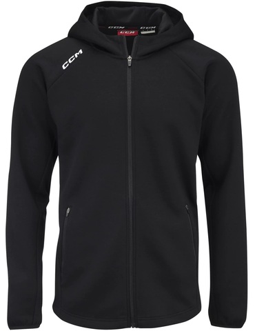 Толстовка с капюшоном CCM LOCKER FULL ZIP L черная