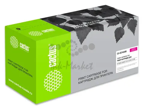 Картридж лазерный Cactus CS-CE743-WT пурпурный (7300стр.) для HP LJ Pro CP5220/CP5221 без чипа