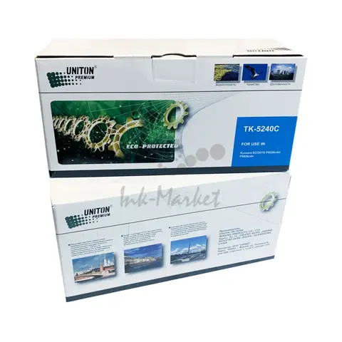 Совместимый тонер-картридж UNITON Premium TK-5240C для KYOCERA ECOSYS P5026/M5526 син (3K) GREEN LINE (Eco Protected)