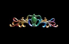 Силиконовый молд Диадема МАЛЕНЬКАЯ