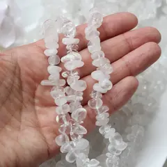 Горный хрусталь, крошка, 7-16 мм, нить 70 см, К101