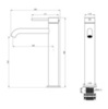 WONZON & WOGHAND STICK WW-88239017-BN Смеситель для раковины высокий, брашированный никель
