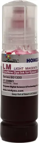 Чернила DCTec водорастворимые EverNew Light Magenta (светло-пурпурный) с ключом 70 мл