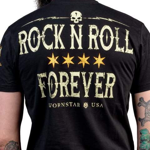 Wornstar | Футболка мужская ROCK N ROLL FOREVER TEE W005 принт на спине