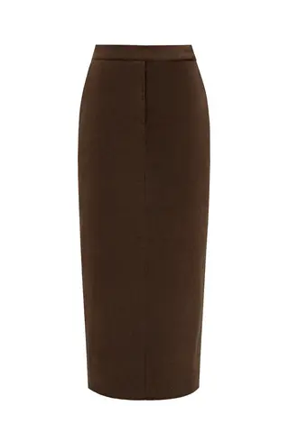 Юбка миди из вельвета