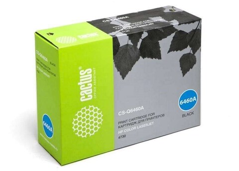 Картридж лазерный Cactus CS-Q6460AR Q6460A черный (12000стр.) для HP CLJ 4730