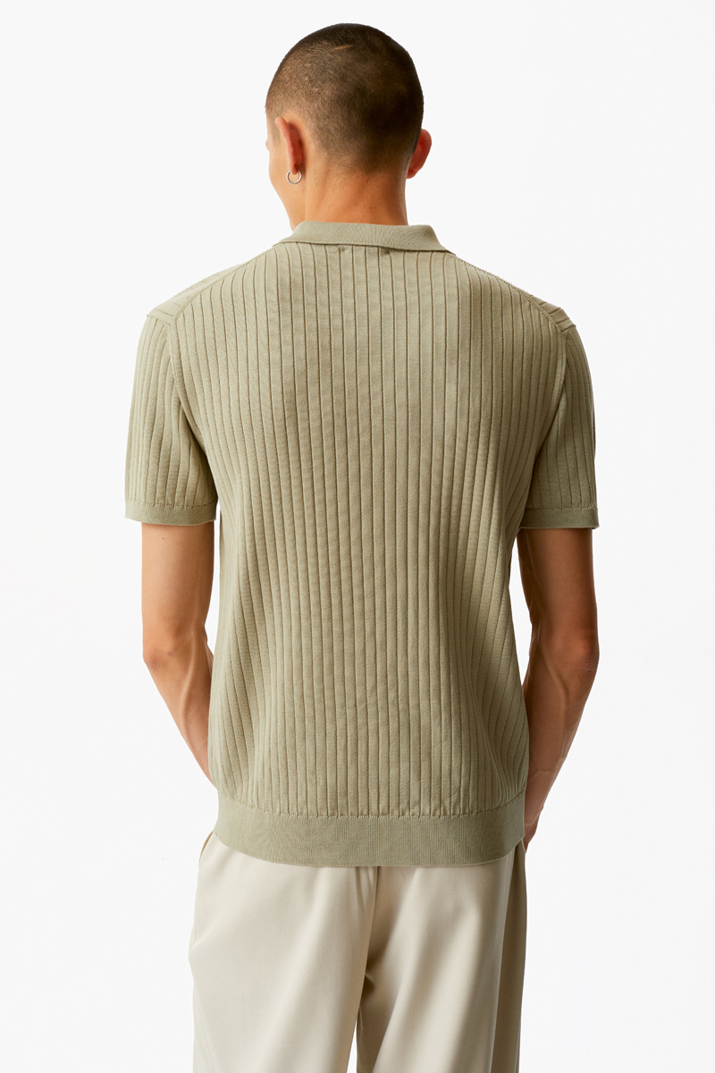 Хаки футболка-поло Laine