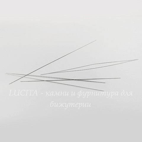 Игла для бисера с большим ушком, 125х0,5 мм