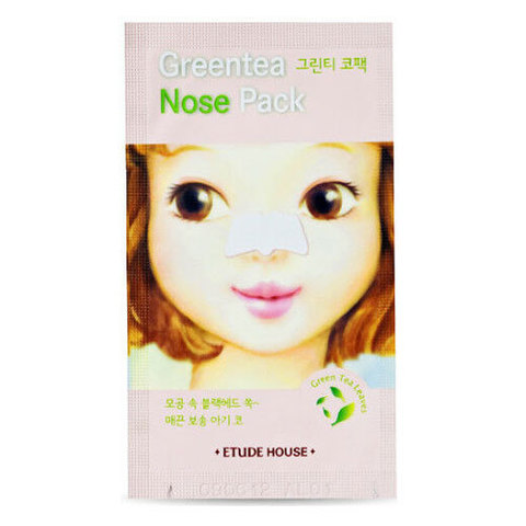 Etude House Greentea Nose Pack AD - Патч очищающий для носа