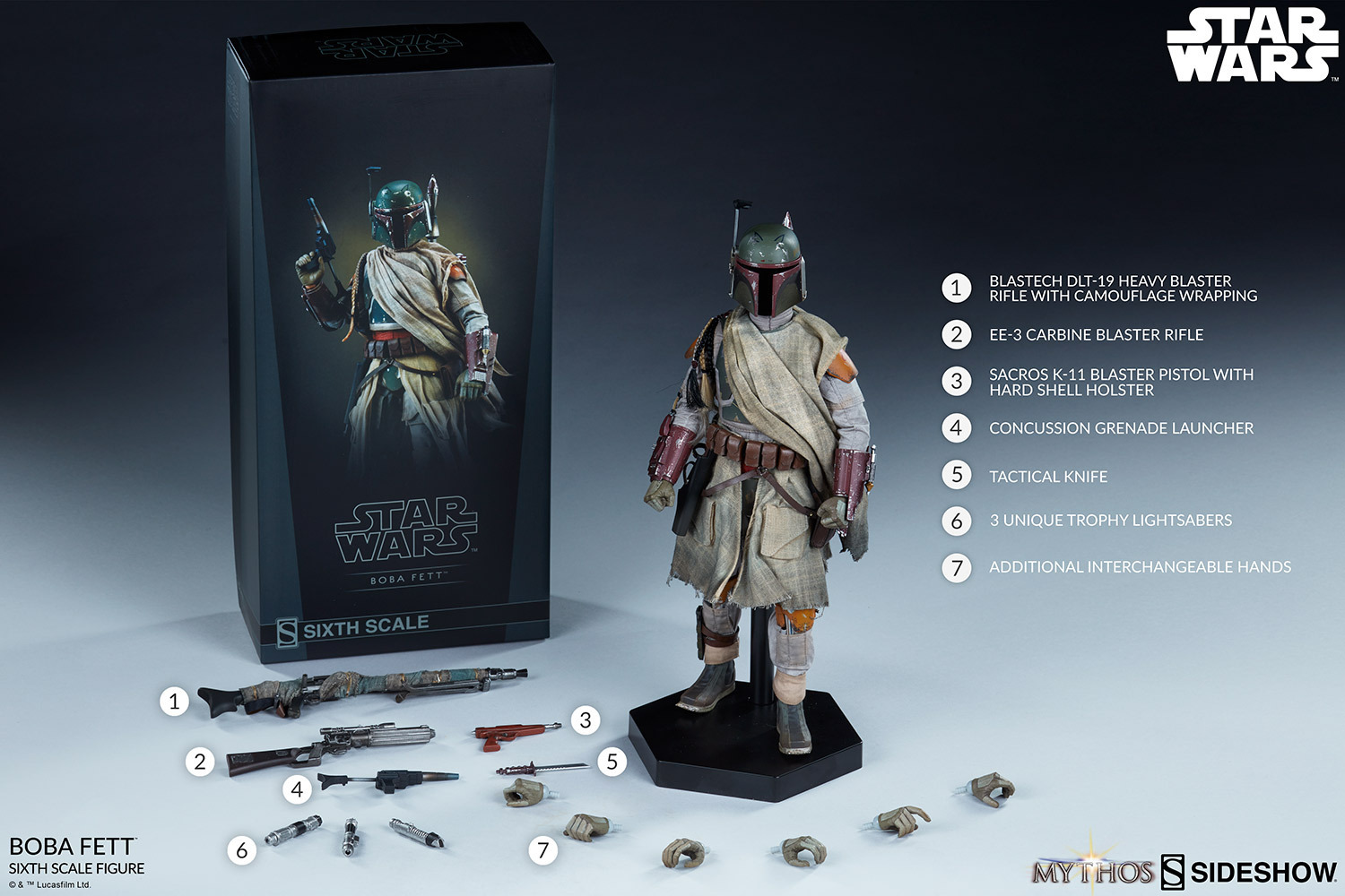 Sideshow boba fett sales