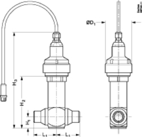 Клапан терморегулирующий с электроприводом CCM 10 Danfoss 027H7188