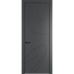 Межкомнатная дверь эмаль Profil Doors 5PA графит глухая