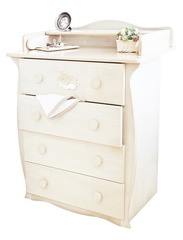 С 257 Комод с настилом, накладка №22 Мишка на облаке (шоколад)