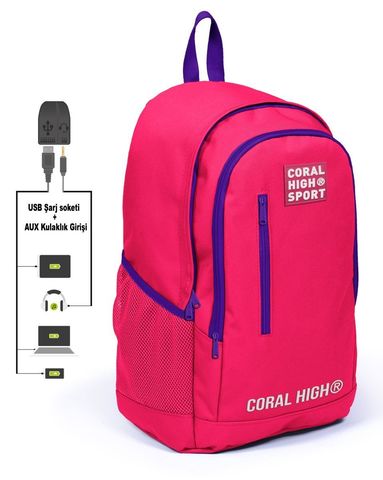 Çanta \ Сумка \ Bag CORAL HIGH SPORT SIRT ÇANTA(USB+AUX SOKETLİ) 23235