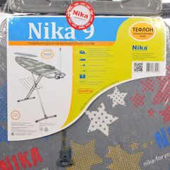 Доска гладильная 122х40 см, НТ9, подст д/ут, рукав, розет, полк д/бел, удл 2.2 м, Nika, НТ9, в асс