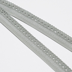 Резинки/Резинка ажурная/К 410 серый